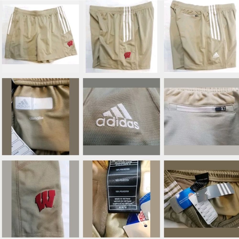 Adidas Wisconsin Badgers Team Shorts Medium